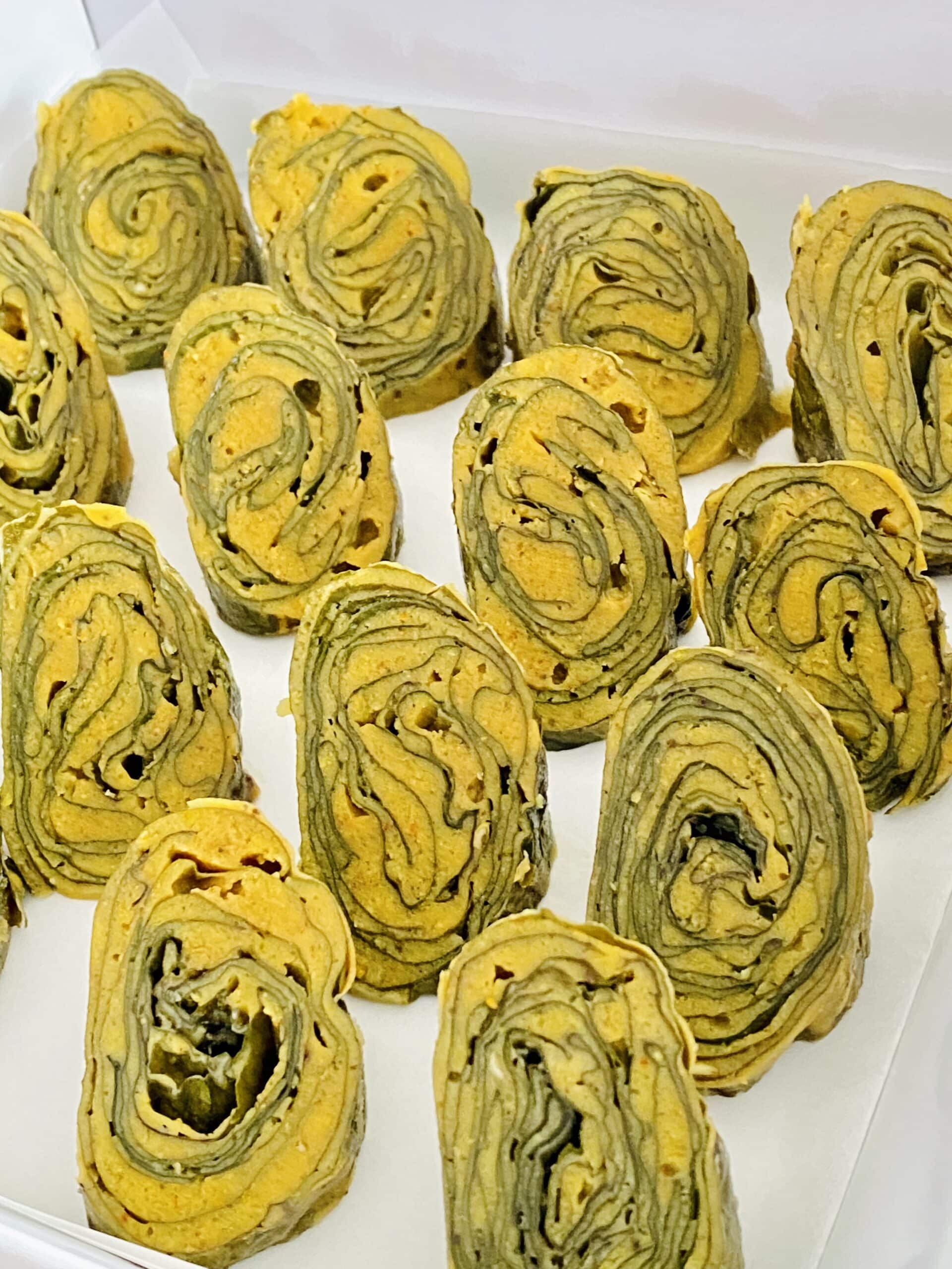 Chickpea and taro leaf roulade (24)